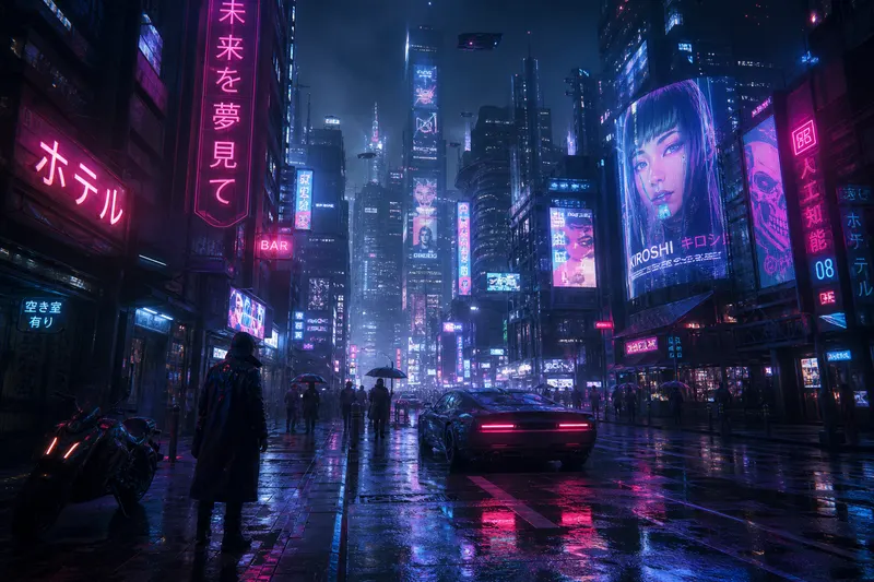 Example result for Cyberpunk Night City
