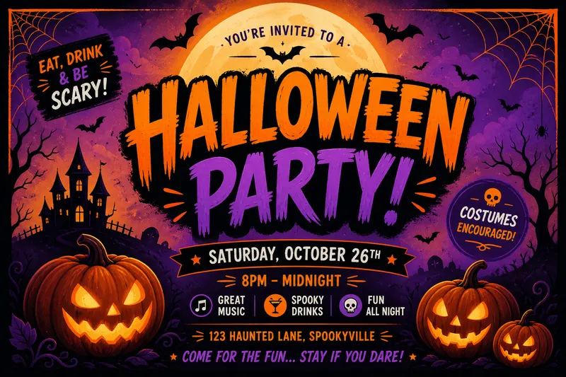 Example result for Halloween Party Poster