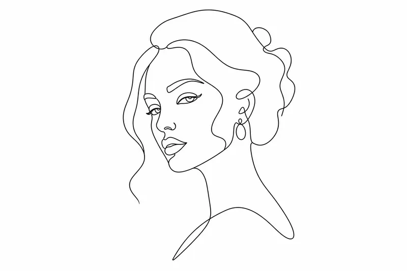 Example result for Minimalist Line Art Portrait