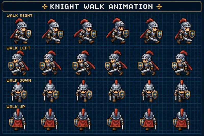 Example result for Pixel Art Game Sprite Sheet
